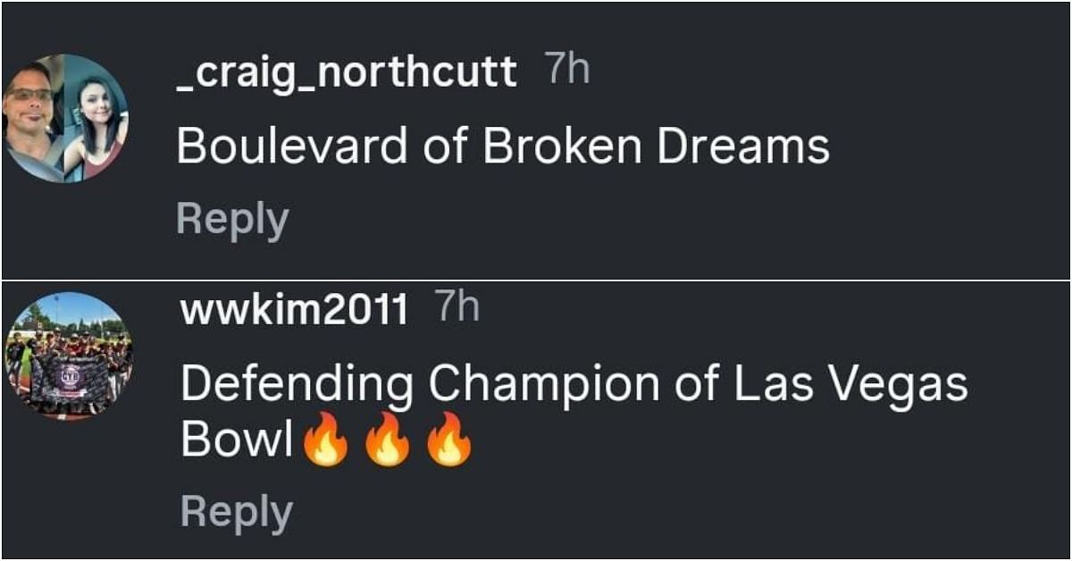 Fan comments on the post